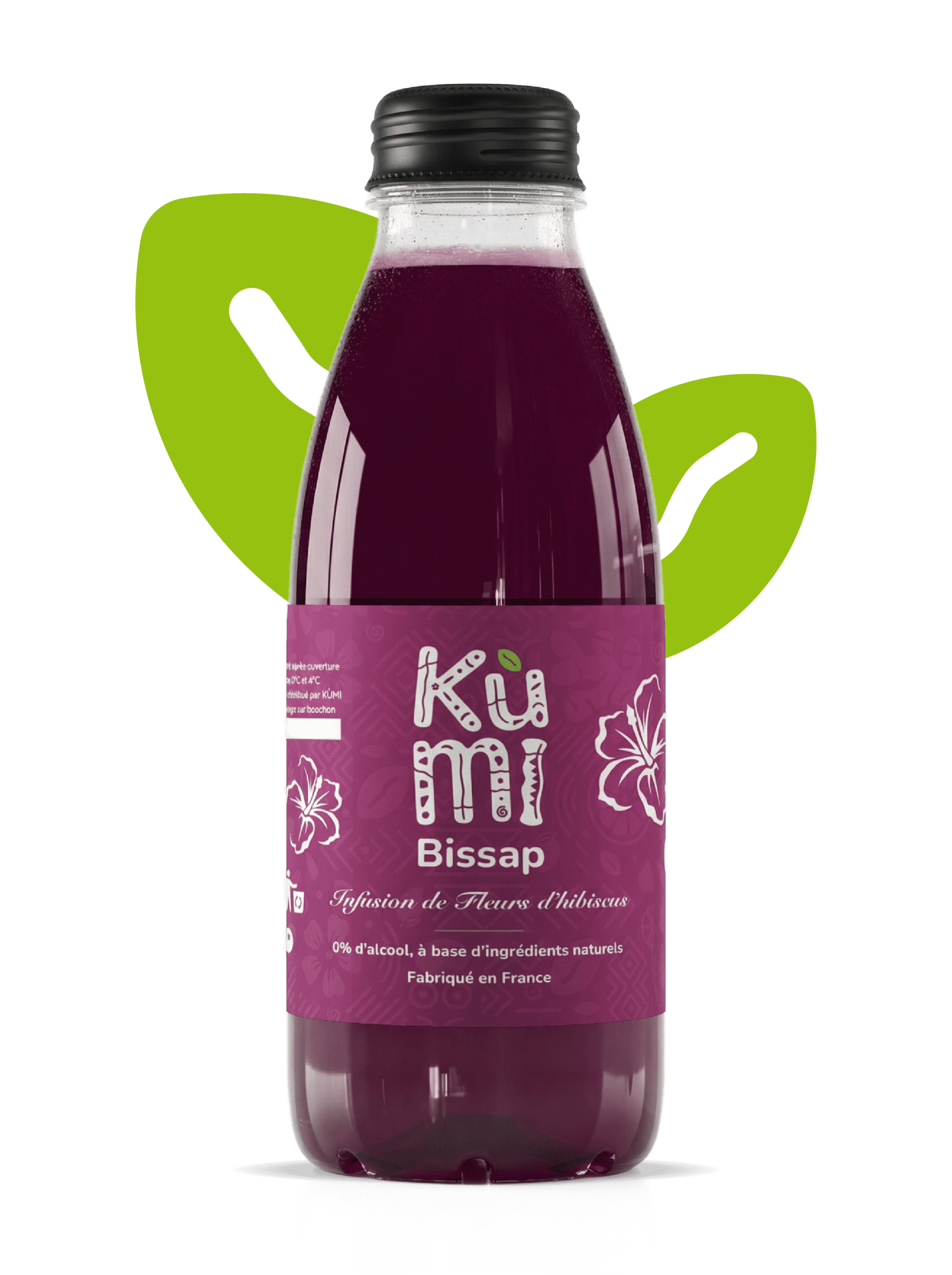 Bouteille KÙMI Bissap, jus naturel d’hibiscus